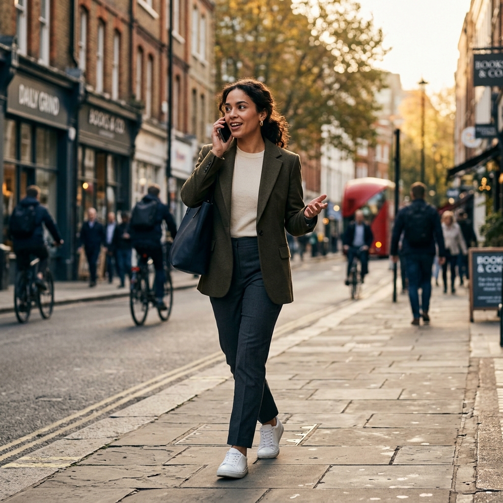 Capturing an idea while walking